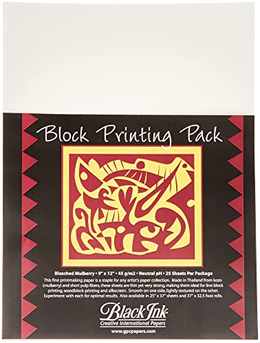 Produkte von Block Drucken Graphic, schwarz, weiß, 12 x 9 cm 25 kg von Black Ink