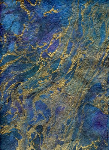 Thai Marble Paper- Tsunami 24x36 Inch Sheet by Black Ink von Black Ink