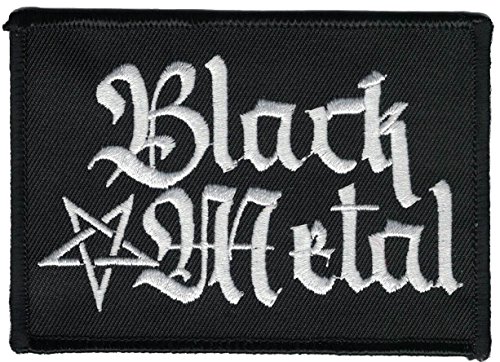 Black Metal + Pentagramm [hoch] Aufnäher/Patch von Black Metal