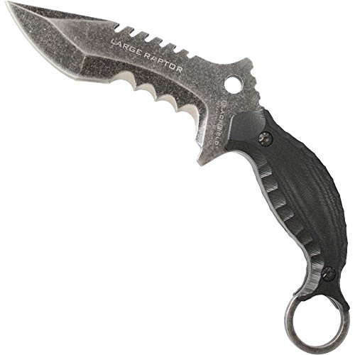 BlackField Large Raptor Messer, Stonewash von Blackfield