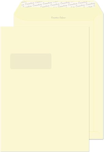 Blake Creative Colour 954W Versandtasche Haftklebung Mit Fenster Vanille Eis C4 229 x 324 mm 120 g/m² | 250 Stück Blake Creative Colour 954W Versandtasche Haftklebung Mit Fenster Vanille Eis C4 229 x 324 mm 120 g/m² | 250 Stück von Blake