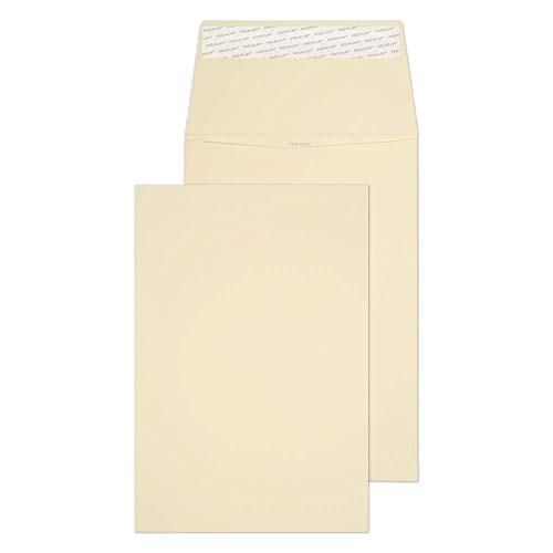 Blake Premium Business 6400 FAlten-Versandtasche Haftklebung Creme Wove C5 229 x 162 mm 140g/m² | 125 Stück von Blake
