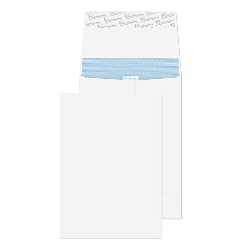 Blake Premium Office 35215 Falten-Versandtasche Haftklebung Ultra Weiß C5 229 x 162 mm 120g/m² | 125 Stück von Blake