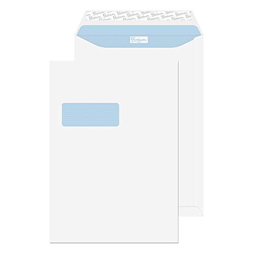 Blake Premium Office 38116 Versandtasche Haftklebung Mit Fenster Ultra Weiß B4 352 x 250 mm - 120g/m² | 250 Stück Blake Premium Office 38116 Versandtasche Haftklebung Mit Fenster Ultra Weiß B4 352 x 250 mm - 120g/m² | 250 Stück von Blake