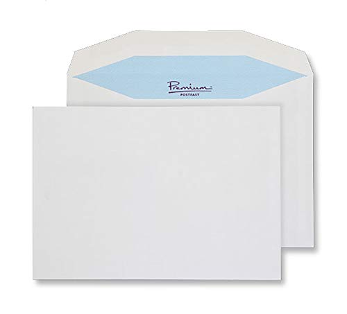 Blake Premium Postfast Versandtaschen, C5, 162 x 229 mm, 90 g/m², gummiert, Weiß, 50 Stück von Blake