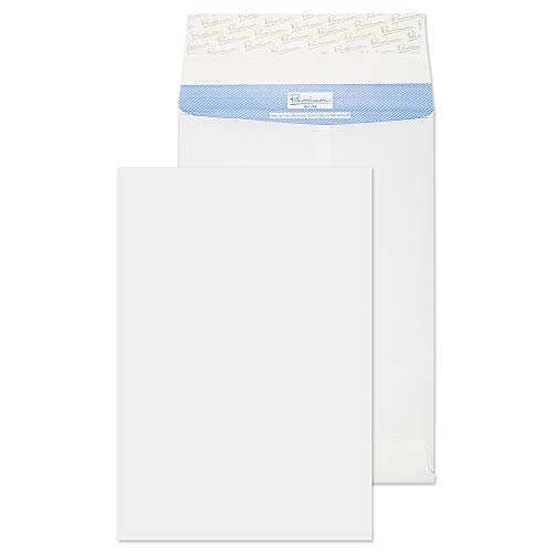 Blake Premium Secure TR13302 Reißfeste FAlten-Versandtasche Haftklebung Weiß 381 x 254 x 30 mm 125 g/m² | 20 Stück von Blake