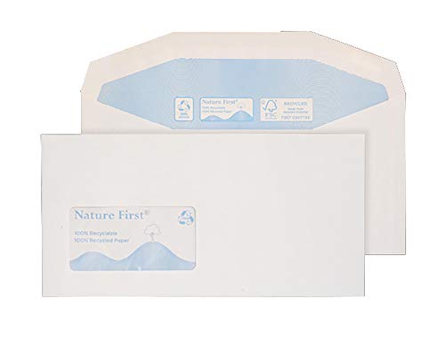 Blake Purely Environmental DL++ 114 x 235 mm 90 g/m² Nature First Recycling-Versandtaschen, gummiert, 1000 Stück von Blake