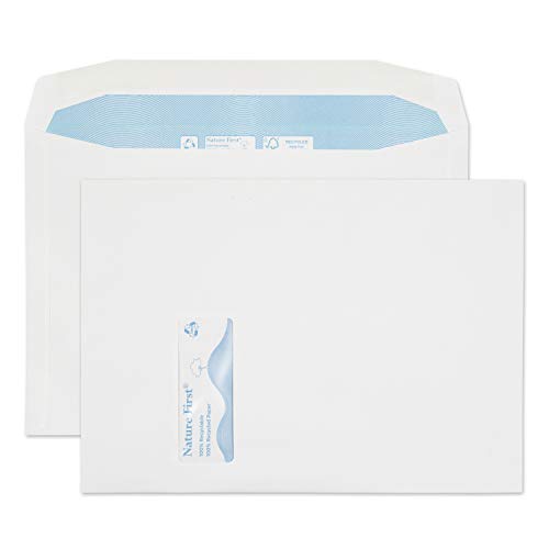 Blake Purely Environmental RN050 Versandtaschen, C4, 324 x 229 mm, 100 g/m², 100 g/m², Weiß, 250 Stück von Blake