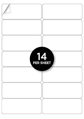 Blake Purely Etiketten, 14 Stück pro A4-Blatt, 100 Blatt, 1400 Blatt, 1400 Stück, selbstklebend, einfarbige Adress-Versanddrucker-Etiketten, geeignet für Digitaldrucker, 99,1 x 38,1 mm Blake Purely Etiketten, 14 Stück pro A4-Blatt, 100 Blatt, 1400 Blatt, 1400 Stück, selbstklebend, einfarbige Adress-Versanddrucker-Etiketten, geeignet für Digitaldrucker, 99,1 x 38,1 mm von Blake