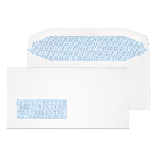 Blake Purely Everyday 3702 Versandtaschen, gummiert, 110 x 220 mm, 90 g/m², Weiß, 1000 Stück von Blake