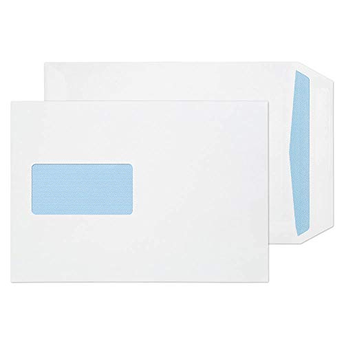 Blake Purely Everyday 8894 Versandtasche Selbstklebend Mit Fenster Weiß C5 229 x 162 mm 110 g/m² | 500 Stück von Blake