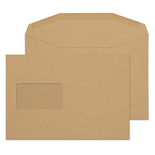 Blake Purely Everyday 4402CBC Manila-Versandtaschen, C5+, gummiert, 162 x 235 mm, 80 g/m², 500 Stück von Blake