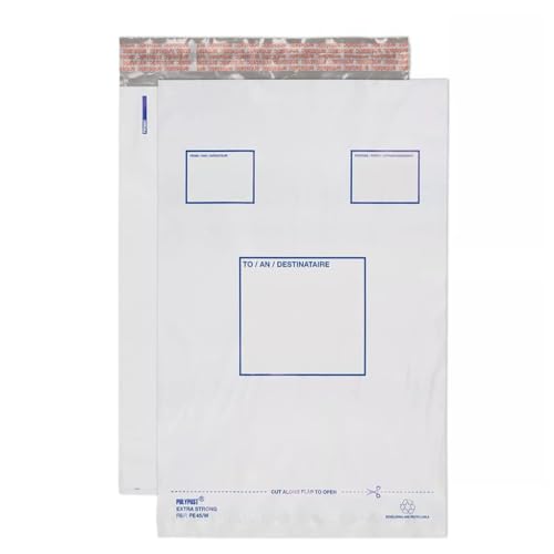 Blake Purely Packaging PE45/W/100 Dokumentenmappe, haftklebend, Kunststoff, 255 x 350 mm, 100 Stück Blake Purely Packaging PE45/W/100 Dokumentenmappe, haftklebend, Kunststoff, 255 x 350 mm, 100 Stück von Blake