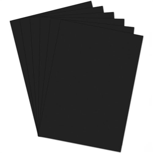 Blake Schwarzes, gewebtes Papier, A3, 297 x 420 mm, 220 g/m², Packung mit 20 Blatt – Bastelpapier, Kunstpapier, Skizzenblock, Mehrzweckpapier, farbiges Papier von Blake