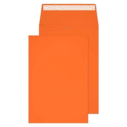 Blake Creative Colour 9050 FAlten-Versandtasche Haftklebung Orange C4 324 x 229 mm 140g/m² | 125 Stück von Blake