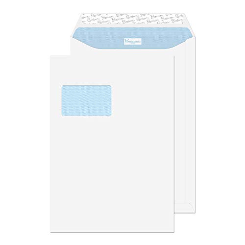 Premium Office 36126DE Deutsches Fenster Versandtasche Haftklebung Ultra Weiß Wove C4 324 x 229 mm 120g/m² | 250 Stück von Blake