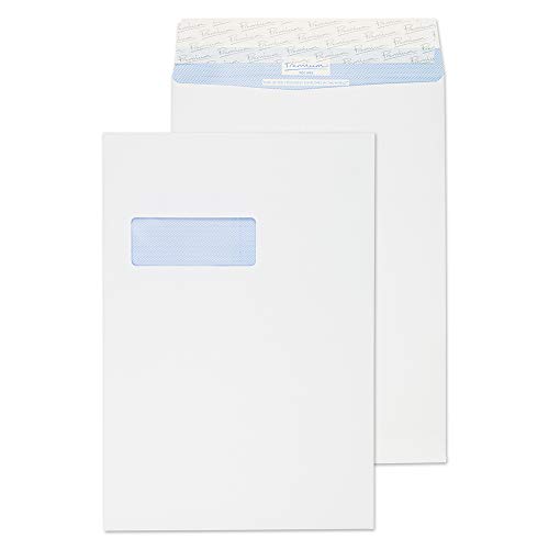 Premium Secure TR8801 Reißfeste Versandtasche Haftklebung Hohes Mit Fenster Weiß C4 324 x 229 mm - 125g/m² | 125 Stück Premium Secure TR8801 Reißfeste Versandtasche Haftklebung Hohes Mit Fenster Weiß C4 324 x 229 mm - 125g/m² | 125 Stück von Blake