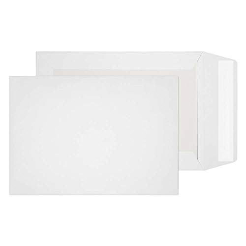 Blake Purely Packaging 5111 Versandtasche Mit Papprückwand Haftklebung Weiß C5 229 x 162 mm - 120g/m² | 125 Stück von Blake