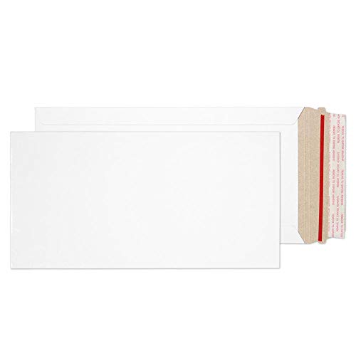 Blake Purely Packaging PPA7-RS Vollpapptaschen Versandtasche Haftklebung Weiß Pappe 350g/m² 175 x 305 mm | 100 Stück von Blake