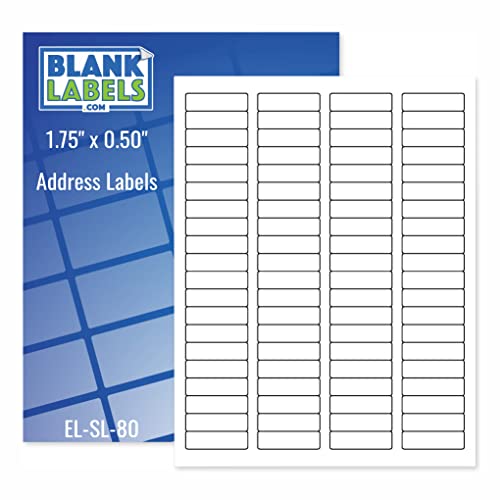 Blanko Etiketten Marke Adress-Etiketten, Blatt von Word Vorlage Größe Return Adresse zurück, Etiketten. Laser und Ink Jet Drucker kompatibel 1000 Sheets von Blank Labels