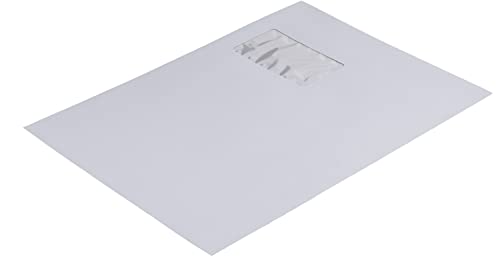 Blanke Briefhüllen, Versandtaschen, 250 Stück, Haftklebung, Mit Fenster, Gerade Klappe, DIN C4,120 g/qm Offset, Weiß Blanke Briefhüllen, Versandtaschen, 250 Stück, Haftklebung, Mit Fenster, Gerade Klappe, DIN C4,120 g/qm Offset, Weiß von Blanke Briefhüllen