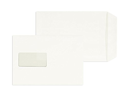 Versandtaschen | Premium | 162 x 229 mm (DIN C5) mit Fenster | Weiß (500 Stück) Selbstklebung | Briefhüllen, Kuverts, Couverts, Umschläge mit 2 Jahren Zufriedenheitsgarantie von Blanke Briefhüllen