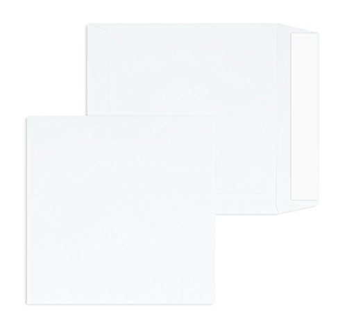 Versandtaschen | Premium | 185 x 185 mm Weiß (100 Stück) mit Abziehstreifen | Briefhüllen, Kuverts, Couverts, Umschläge mit 2 Jahren Zufriedenheitsgarantie von Blanke Briefhüllen