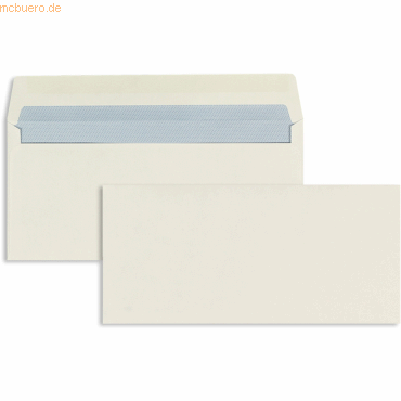 Blanke Briefumschläge 105x216mm 90g/qm gummiert VE=1000 Stück weiß von Blanke