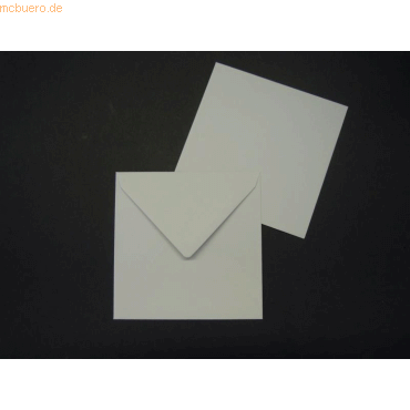 Blanke Briefumschläge 125x140mm 100g/qm gummiert VE=100 Stück eisgrau von Blanke