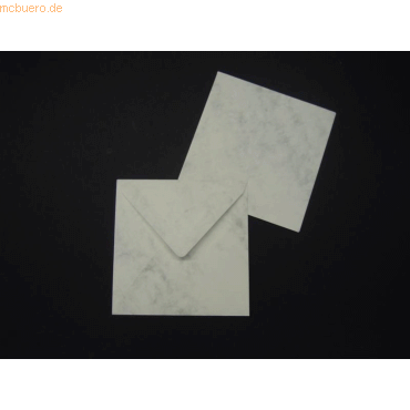 Blanke Briefumschläge 125x140mm 100g/qm gummiert VE=100 Stück grau mar von Blanke