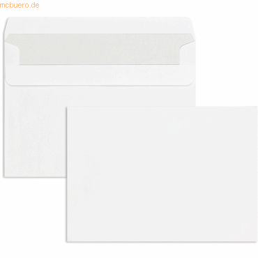 Blanke Briefumschläge 125x176mm (DIN B6) 75g/qm selbstklebend VE=1000 von Blanke