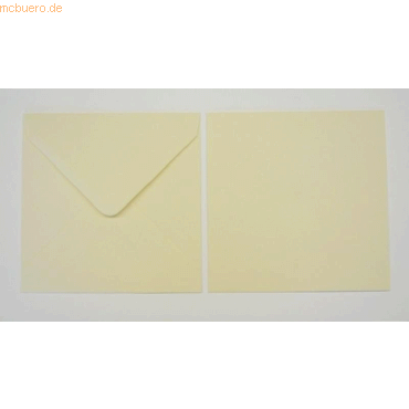 Blanke Briefumschläge 130x130mm 100g/qm gummiert VE=100 Stück biscuit von Blanke