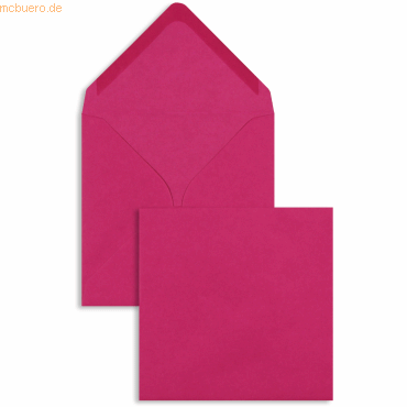 Blanke Briefumschläge 130x130mm 100g/qm gummiert VE=100 Stück pink von Blanke