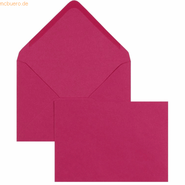 Blanke Briefumschläge 133x184mm 100g/qm gummiert VE=100 Stück pink von Blanke