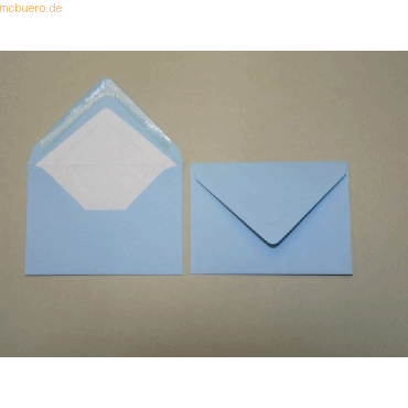Blanke Briefumschläge 135x192mm 100g/qm gummiert VE=100 Stück aqua von Blanke