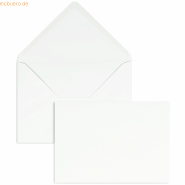 Blanke Briefumschläge 143x203mm 90g/qm gummiert VE=1000 Stück weiß von Blanke