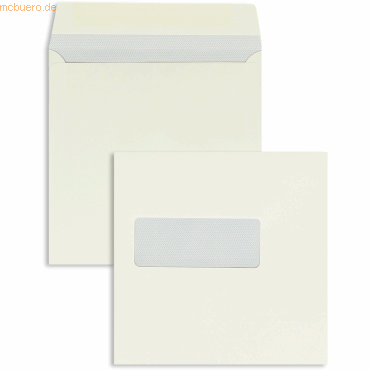 Blanke Briefumschläge 155x155mm 100g/qm gummiert Sonderfenster VE=500 von Blanke