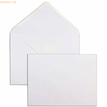 Blanke Briefumschläge 159x210mm 100g/qm gummiert VE=500 Stück weiß von Blanke
