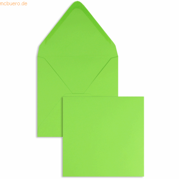 Blanke Briefumschläge 160x160mm 120g/qm gummiert VE=100 Stück grüner a von Blanke