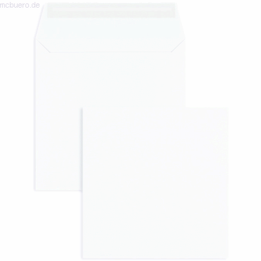 Blanke Briefumschläge 160x160mm 120g/qm haftklebend VE=100 Stück weiß von Blanke
