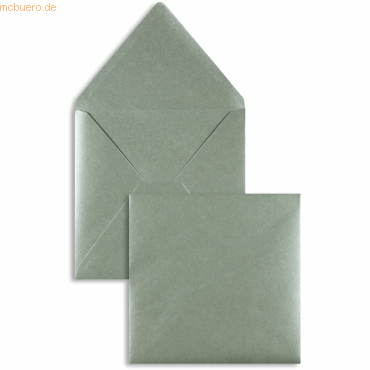Blanke Briefumschläge 164x164mm 100g/qm gummiert VE=100 Stück silber von Blanke