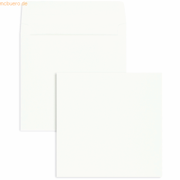 Blanke Briefumschläge 170x170mm 120g/qm haftklebend VE=100 Stück weiß von Blanke