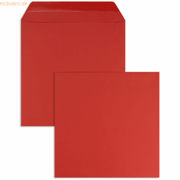 Blanke Briefumschläge 190x190mm 120g/qm gummiert VE=100 Stück kardinal von Blanke