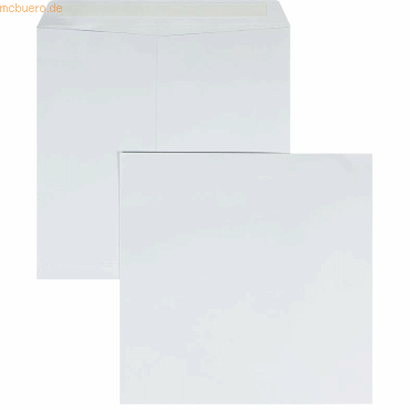 Blanke Briefumschläge 330x330mm 120g/qm haftklebend VE=250 Stück weiß von Blanke