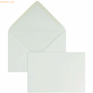 Blanke Briefumschläge 90x140mm 120g/qm gummiert VE=100 Stück weiß von Blanke