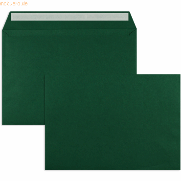 Blanke Briefumschläge C4 120g/qm haftklebend VE=100 Stück royalgrün von Blanke