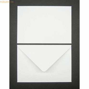 Blanke Briefumschläge C5 120g/qm gummiert VE=100 Stück weiß von Blanke
