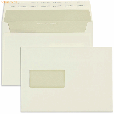 Blanke Briefumschläge C5 120g/qm haftklebend Fenster VE=250 Stück beig von Blanke