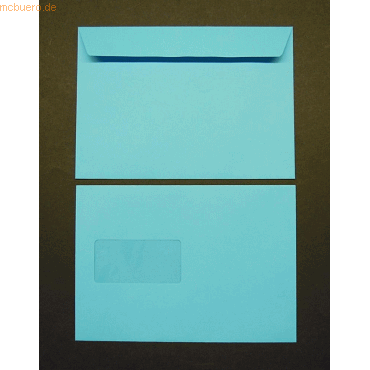 Blanke Briefumschläge C5 120g/qm haftklebend Fenster VE=500 Stück pazi von Blanke