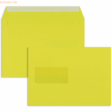 Blanke Briefumschläge C5 120g/qm haftklebend Fenster VE=500 Stück schw von Blanke